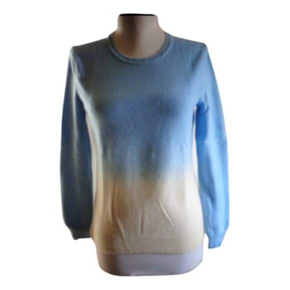 LORD & TAYLOR OMBRE 1O0% CASHMERE SWEATER SIZE PM - Picture 1 of 6